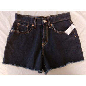 Old Navy Shorts Cut Off Dark Wash Adjustable Waist Girls Size 14